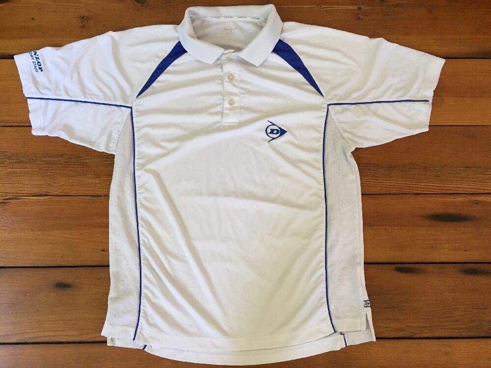 Dunlop Official Advisory Staff White Polyester Quick Dry Travel Polo Shirt M 42"